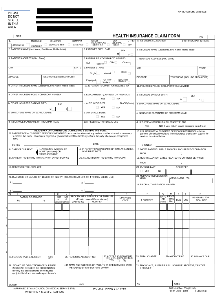 Insurance Claim Workers Form Fill Out And Sign Printable Pdf Template