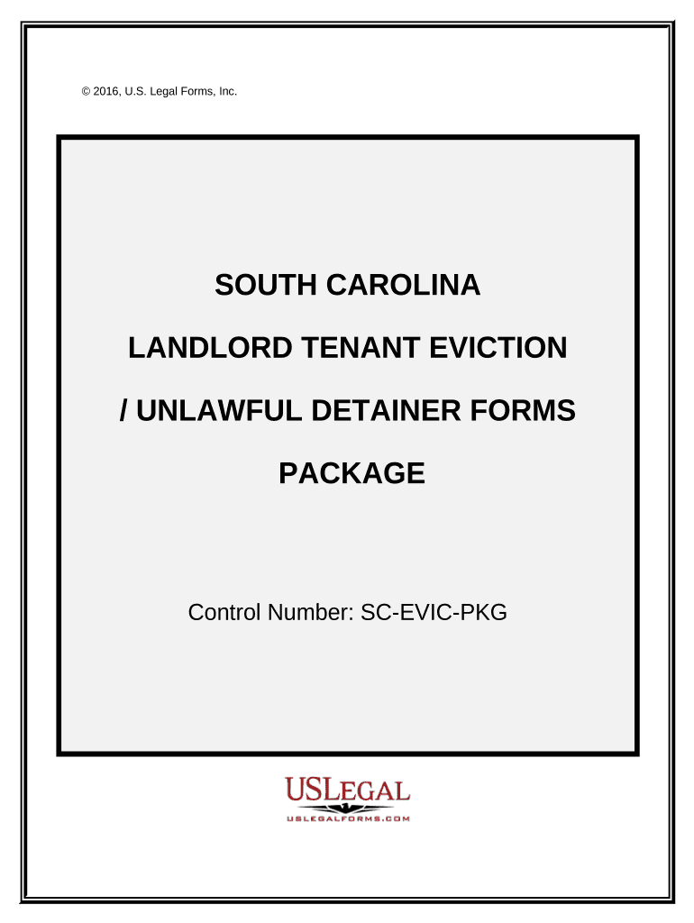 South Carolina Tenant Eviction  Form