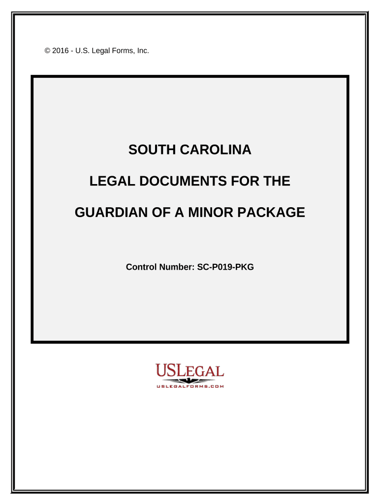 Legal Documents for the Guardian of a Minor Package South Carolina  Form
