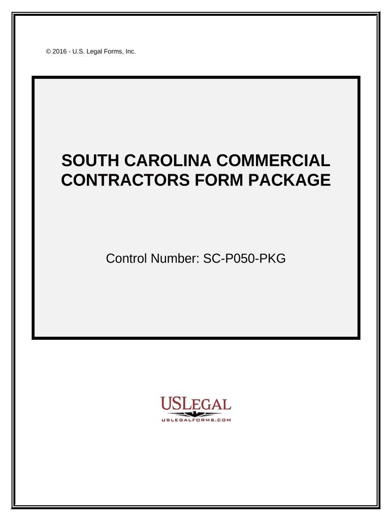 Commercial Contractor Package South Carolina  Form