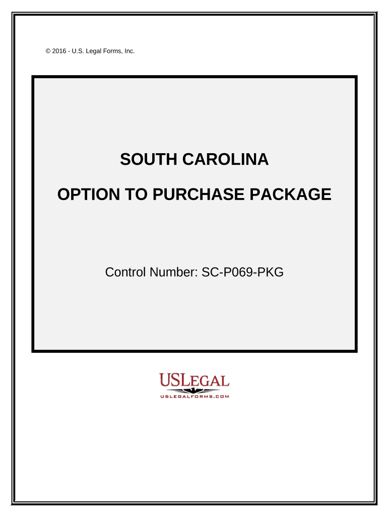 Option to Purchase Package South Carolina  Form