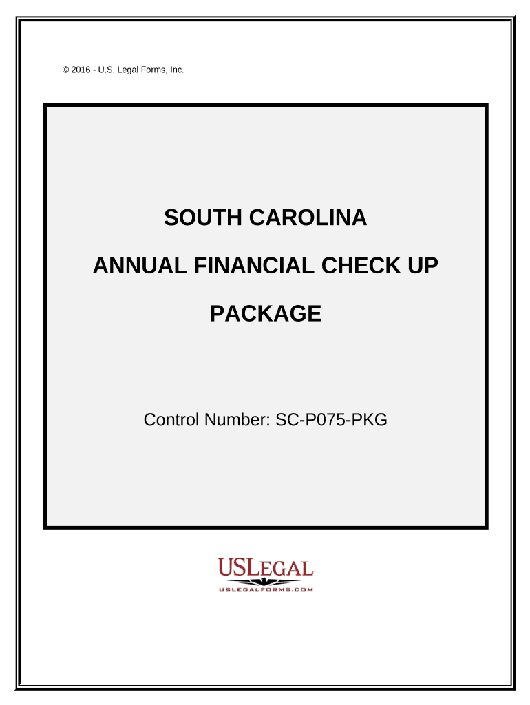 Annual Financial Checkup Package South Carolina  Form