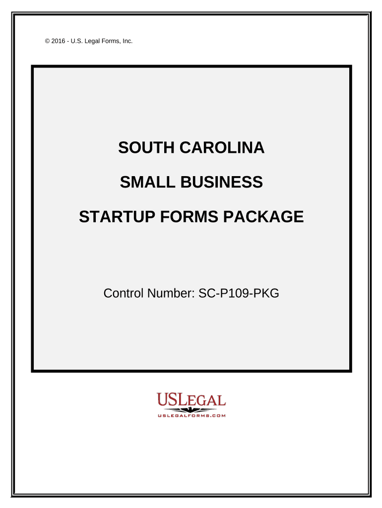 South Carolina Small Business Startup Package South Carolina  Form