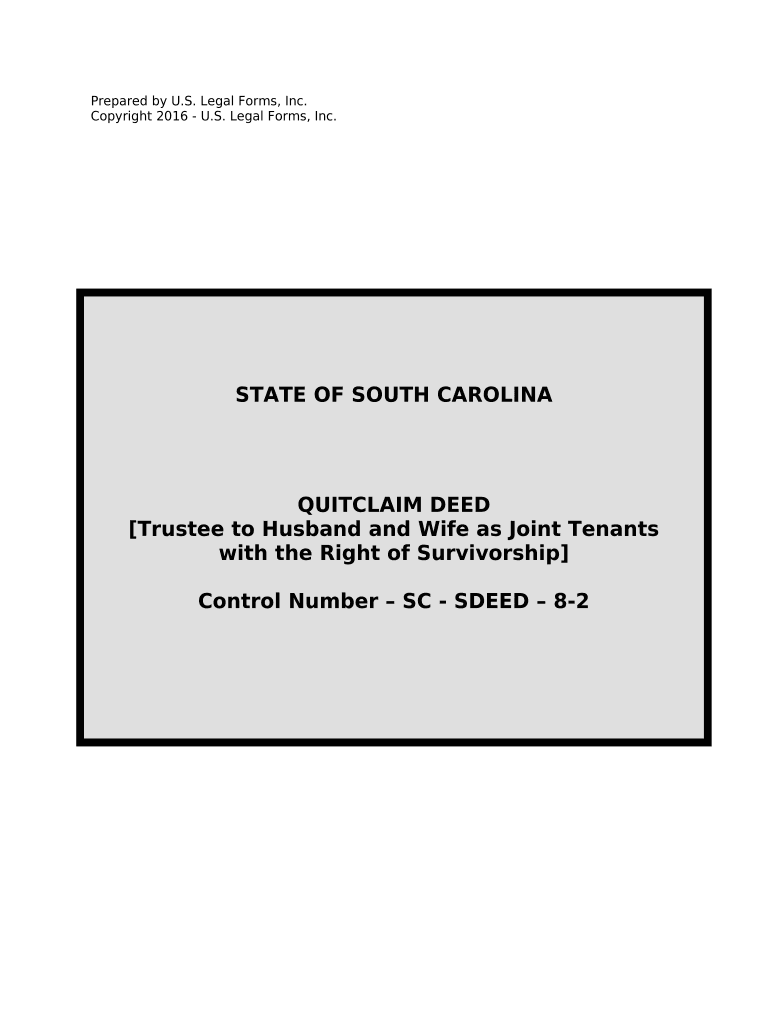 Fill and Sign the South Carolina Trustee Form