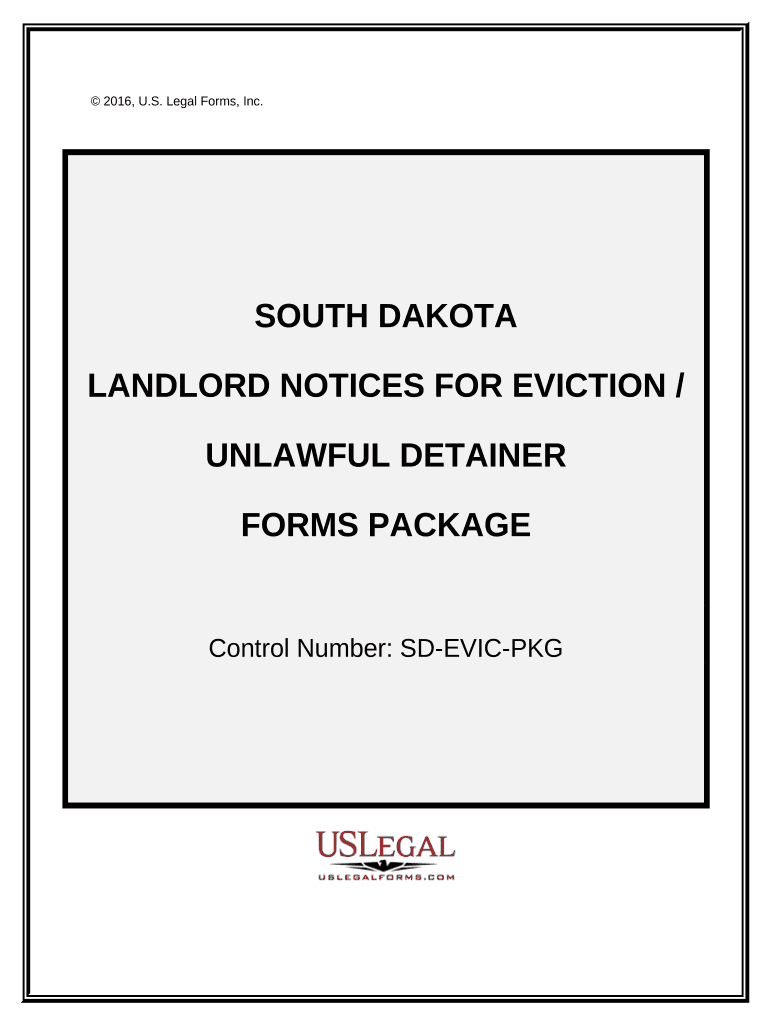 South Dakota Eviction  Form
