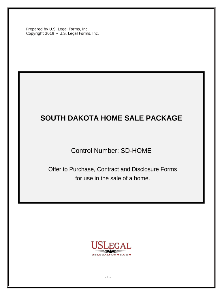 Real Estate Home Sales Package with Offer to Purchase, Contract of Sale, Disclosure Statements and More for Residential House so  Form