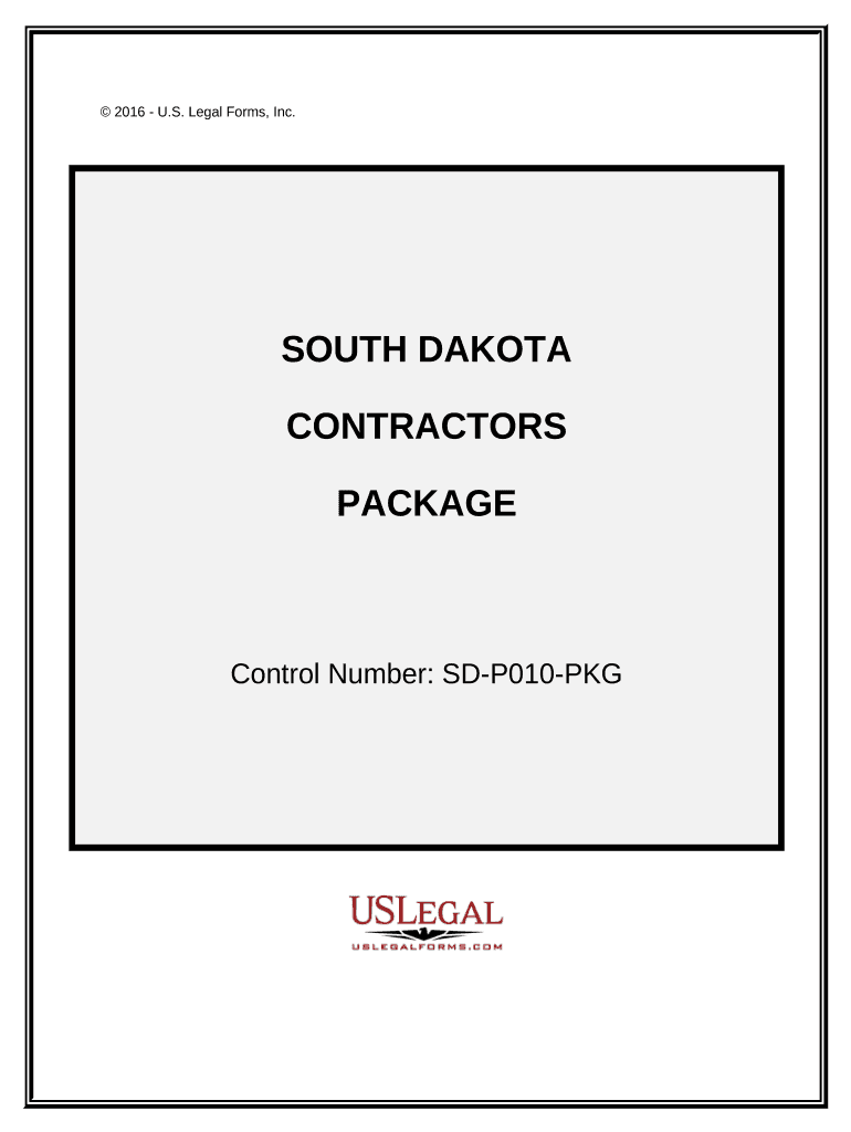 Contractors Forms Package South Dakota
