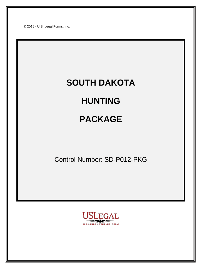 Hunting Forms Package South Dakota