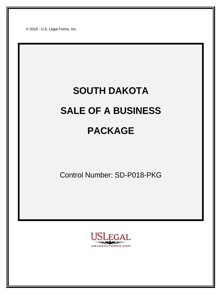 Sale of a Business Package South Dakota  Form