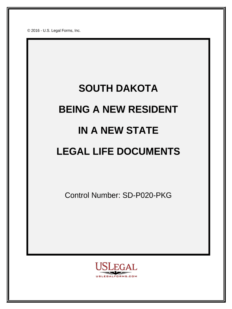 New State Resident Package South Dakota  Form