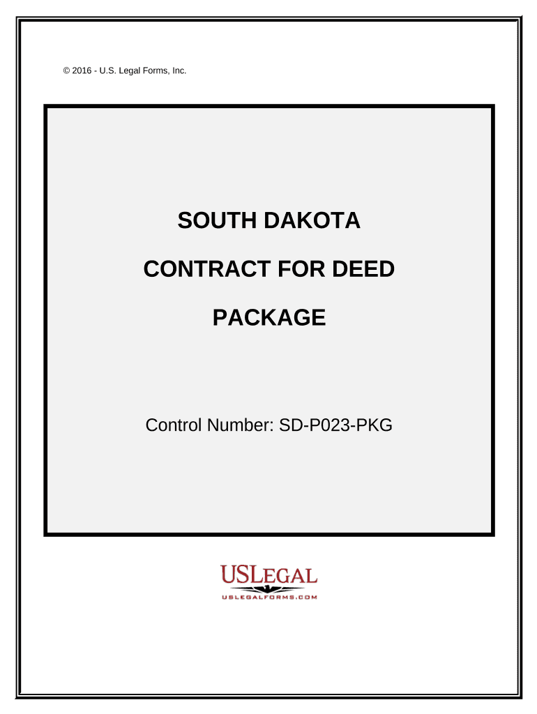 South Dakota Contract Deed  Form