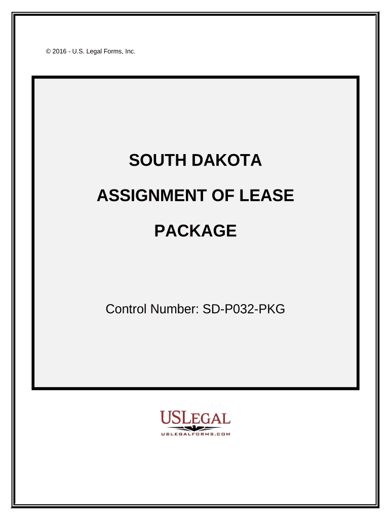 Assignment of Lease Package South Dakota  Form