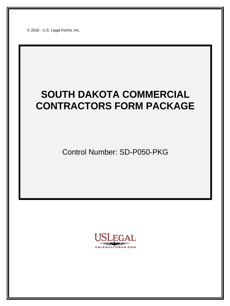 Commercial Contractor Package South Dakota  Form