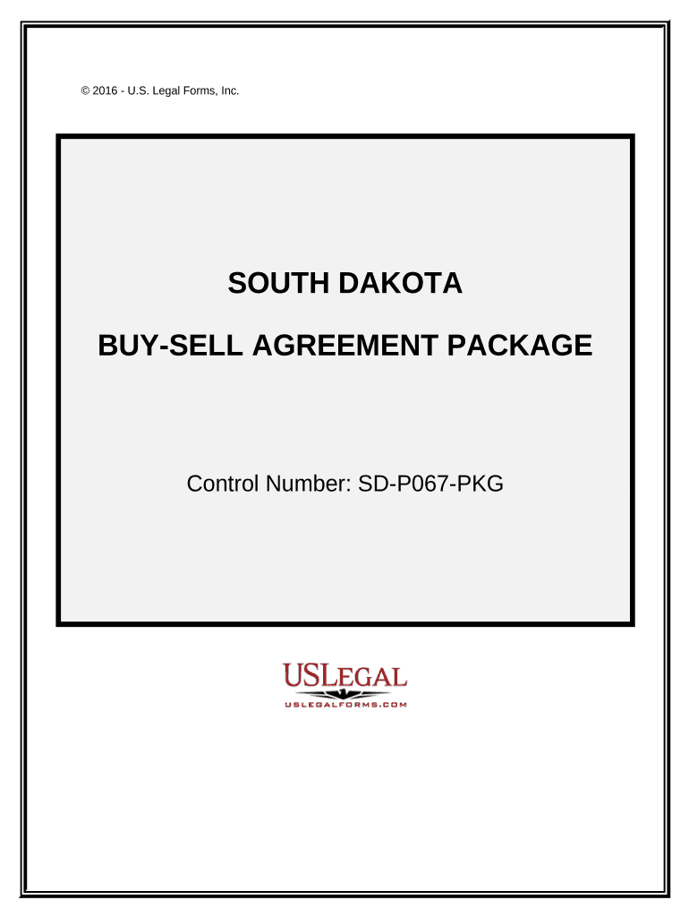 Buy Sell Agreement Package South Dakota  Form