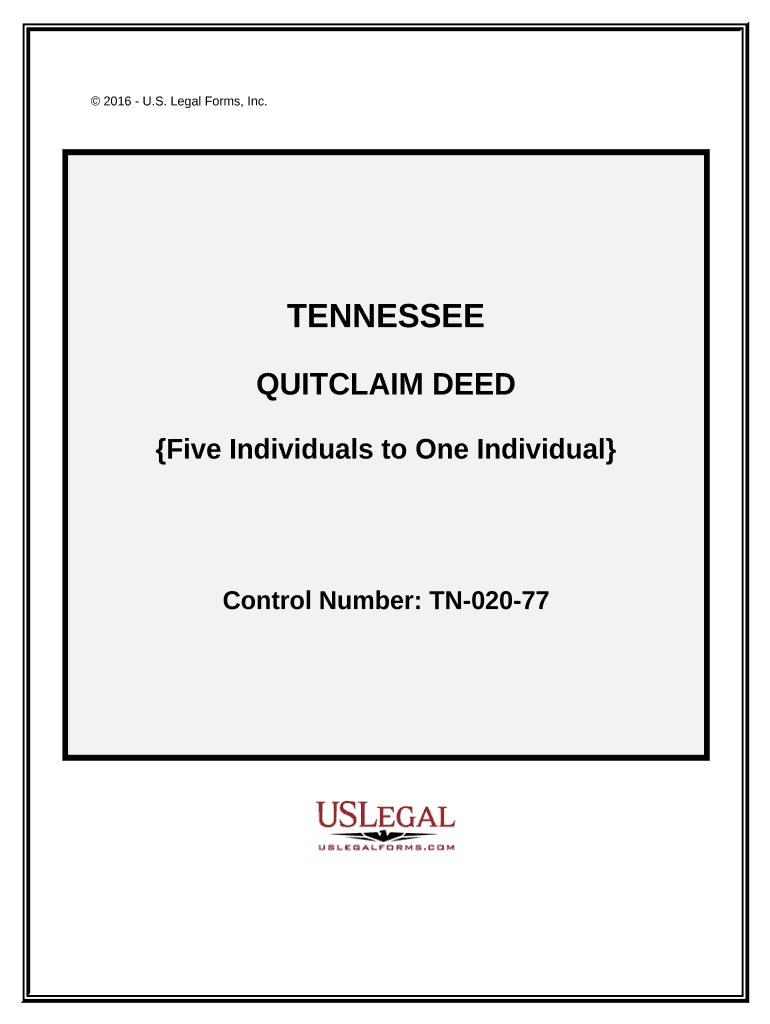 Tn Quitclaim Deed  Form