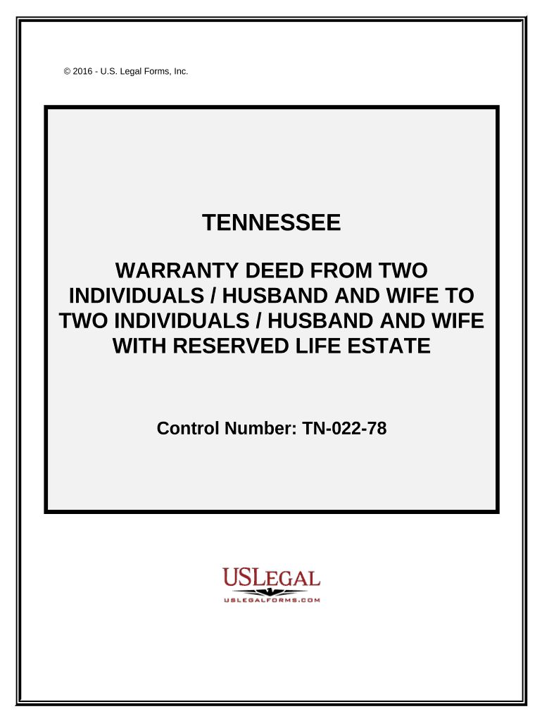 Tennessee Warranty Deed  Form