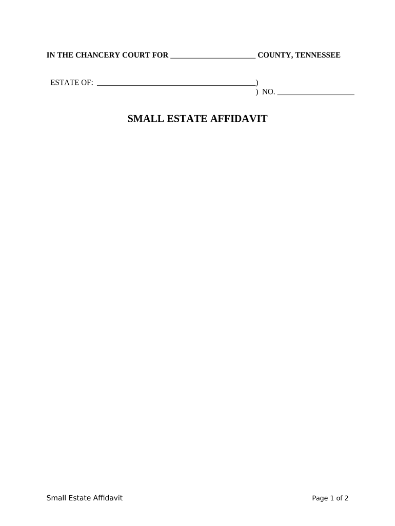 Tennessee Estate  Form