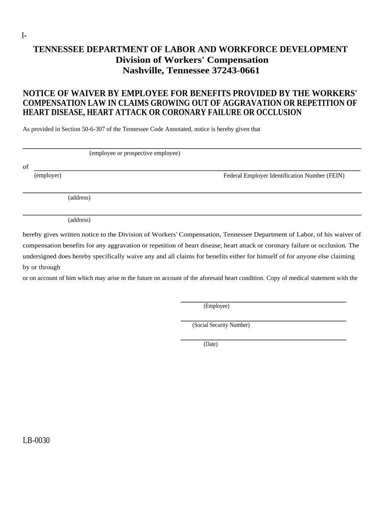 Tn Workers Compensation  Form