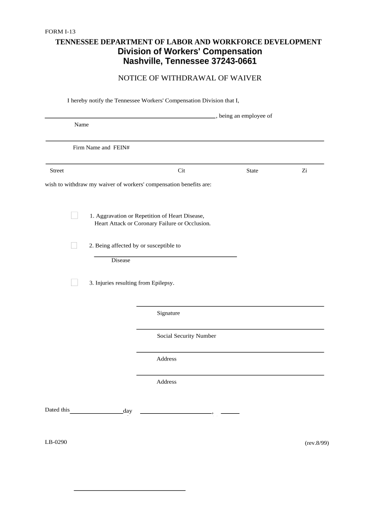 Tn Workers Compensation  Form