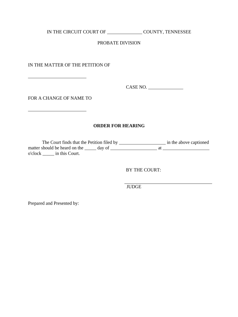 Tn Name Change  Form