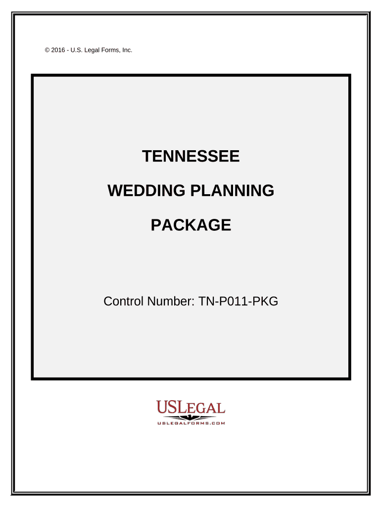 Wedding Planning or Consultant Package Tennessee  Form