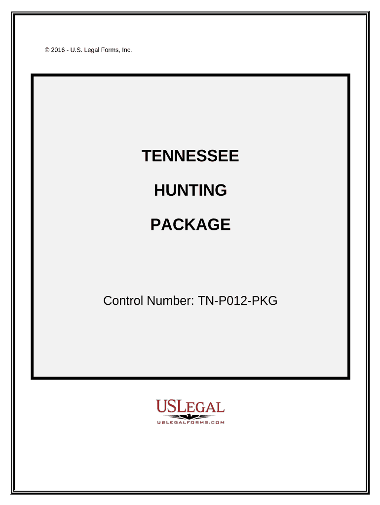 Hunting Forms Package Tennessee