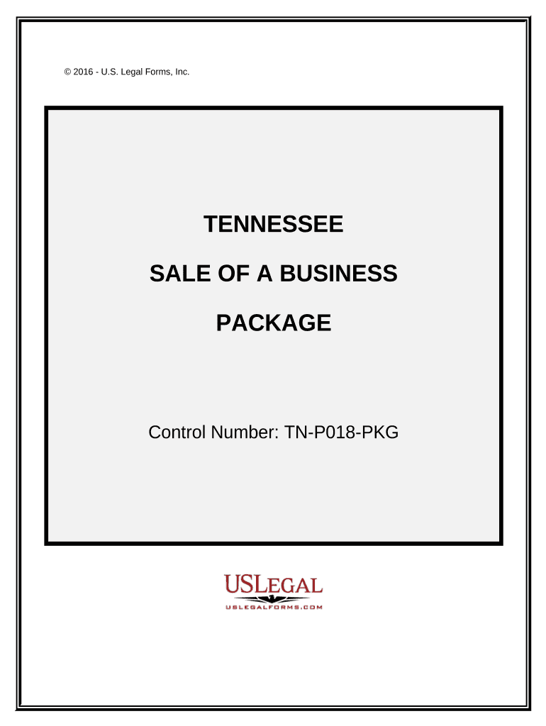 Sale of a Business Package Tennessee  Form