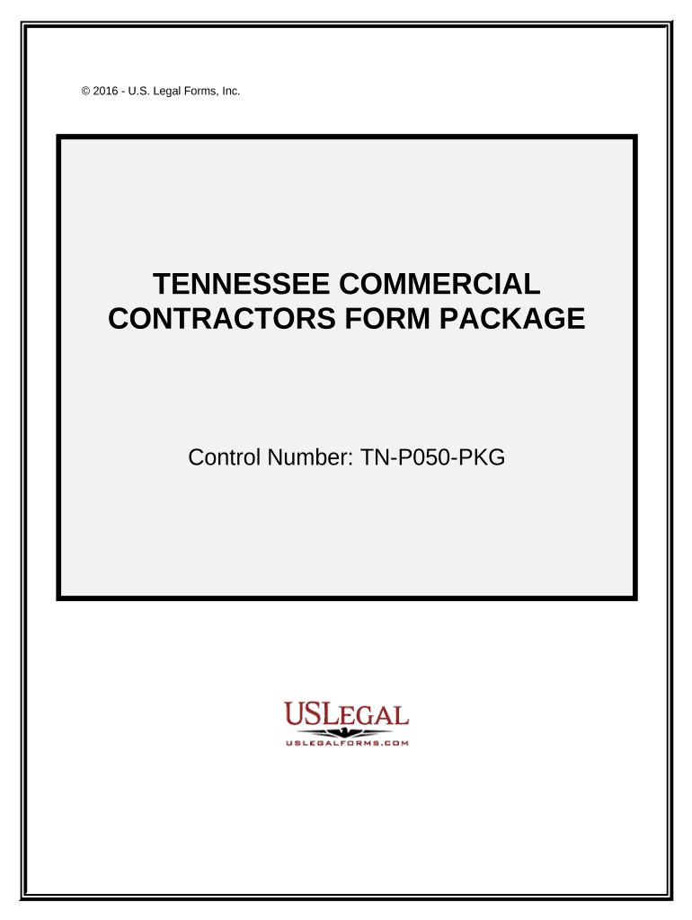 Commercial Contractor Package Tennessee  Form