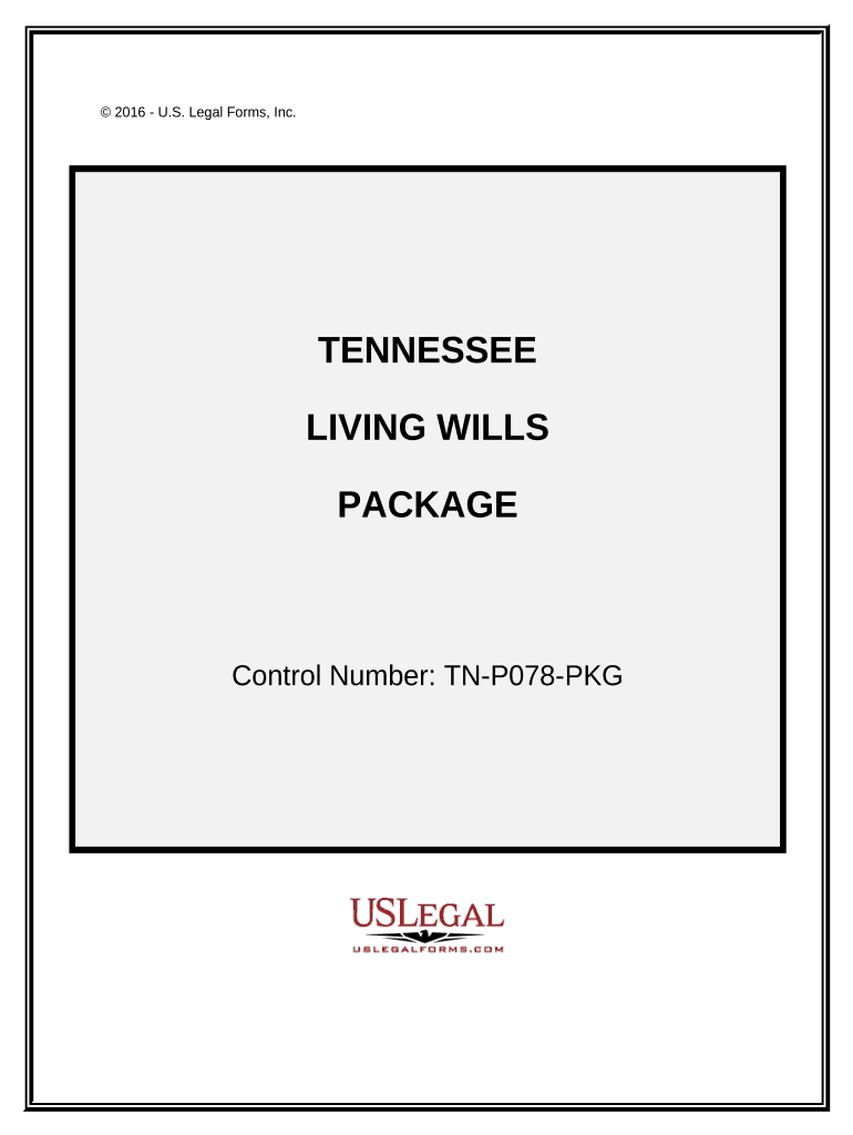 Living Wills and Health Care Package Tennessee  Form