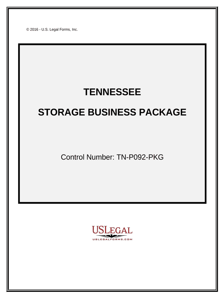Storage Business Package Tennessee  Form