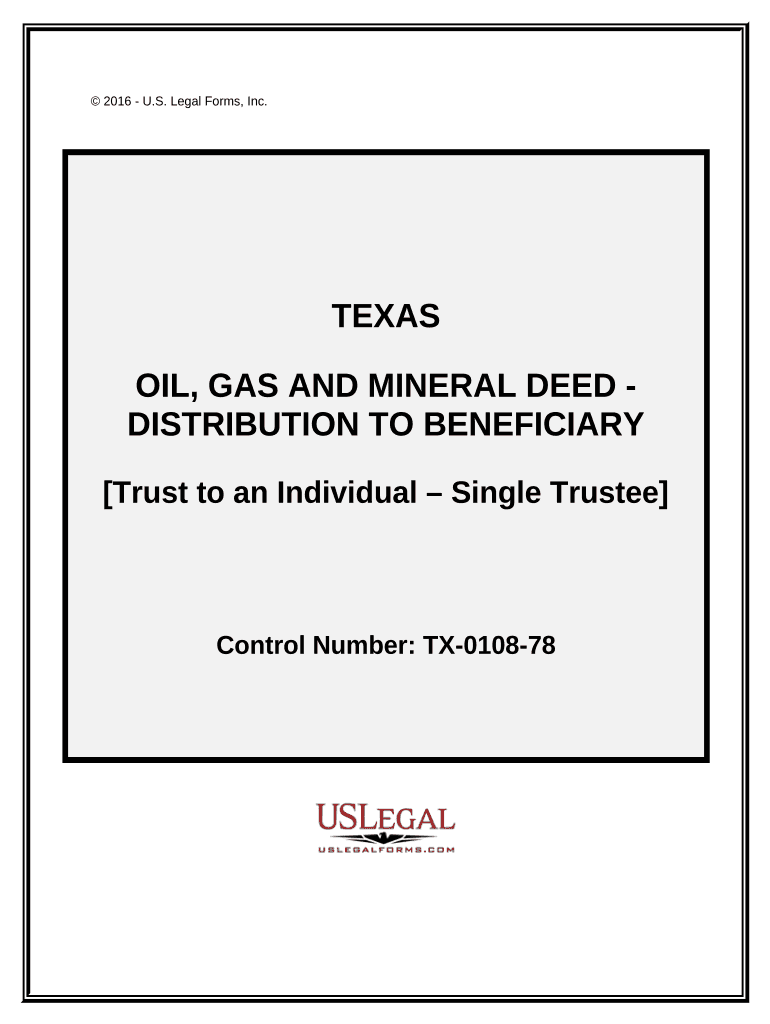 Oil Gas Mineral  Form