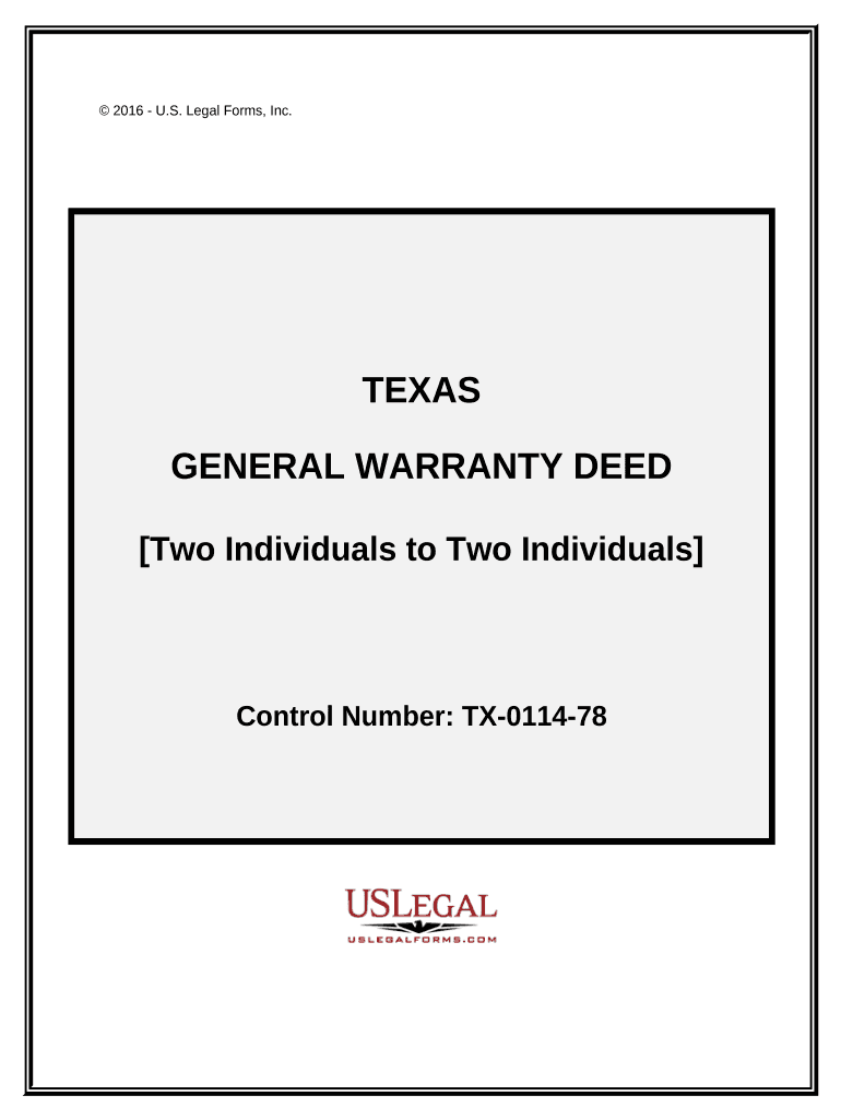 Texas General Deed Form