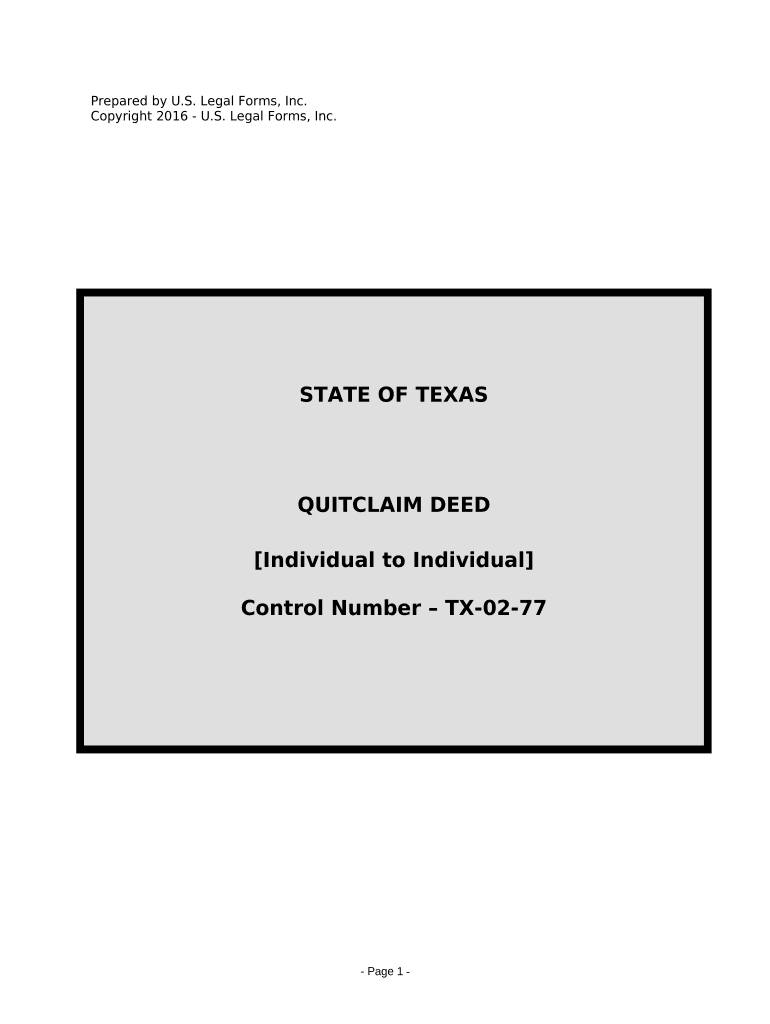 Quitclaim Deed Form Download