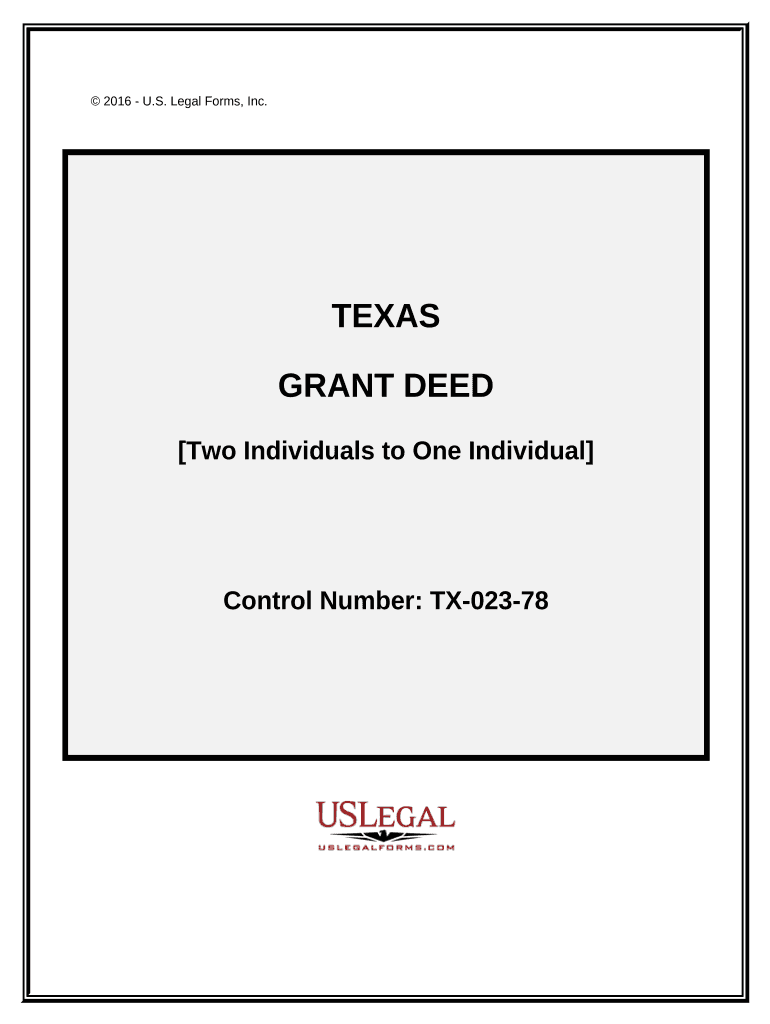 Texas Grant Deed  Form