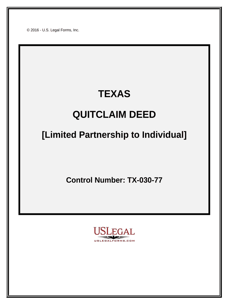 Tx Limited Partnership  Form