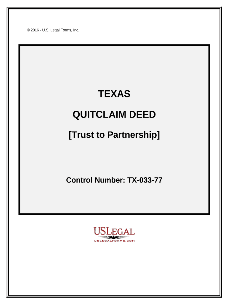 Texas Partnership Form