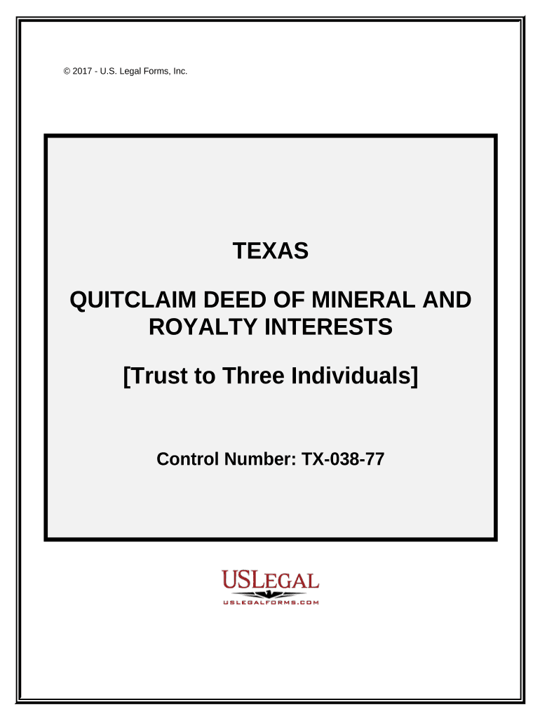 Texas Deed Royalty  Form