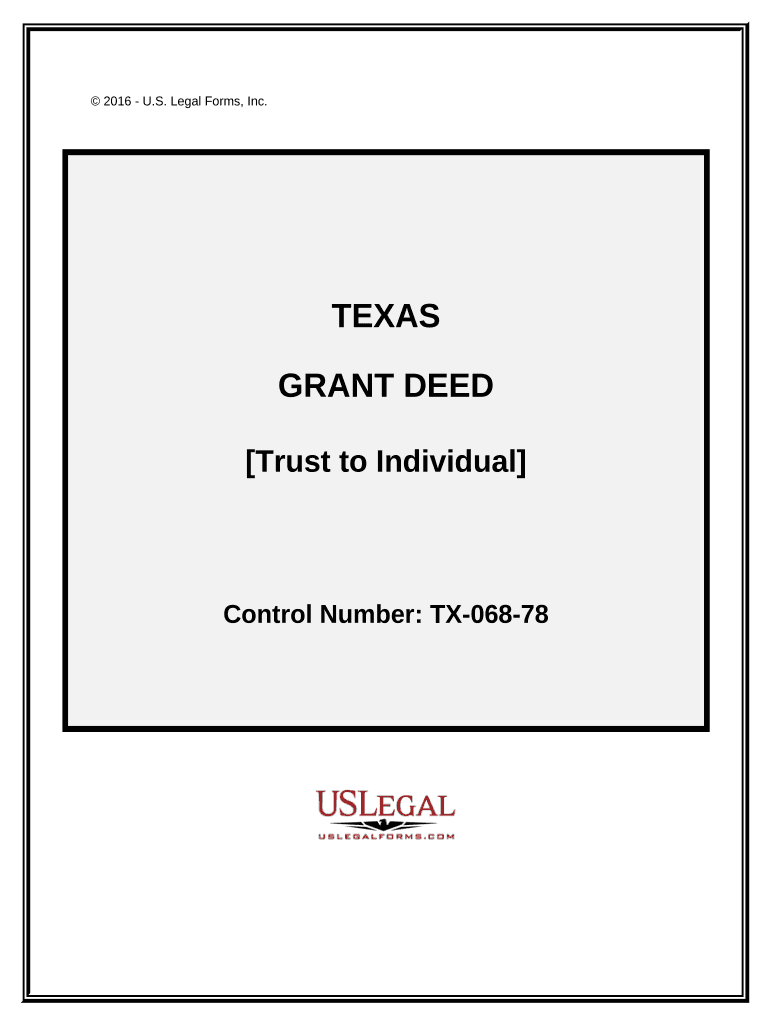 Texas Grant Deed  Form