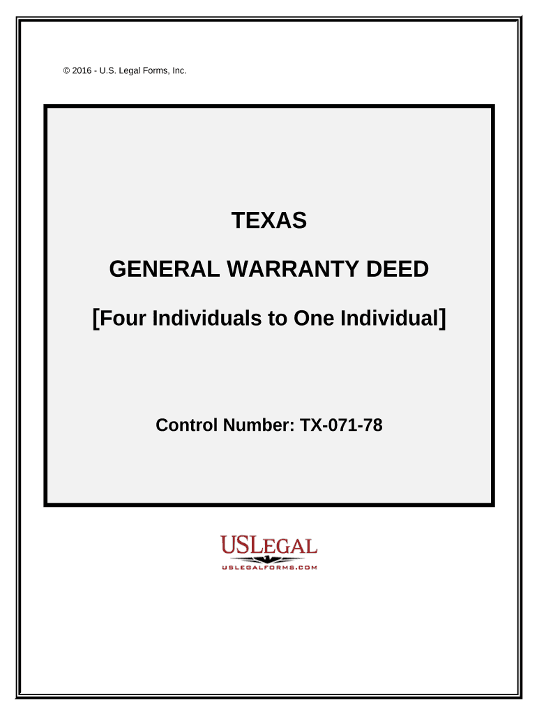 Texas General Deed  Form