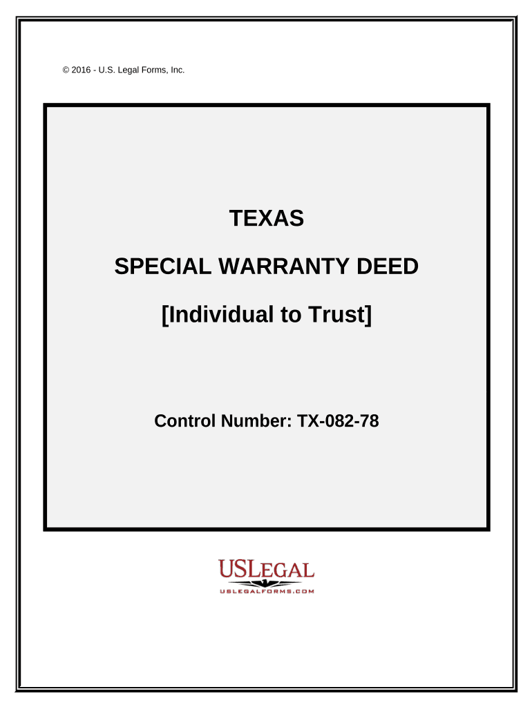 Texas Special Deed  Form