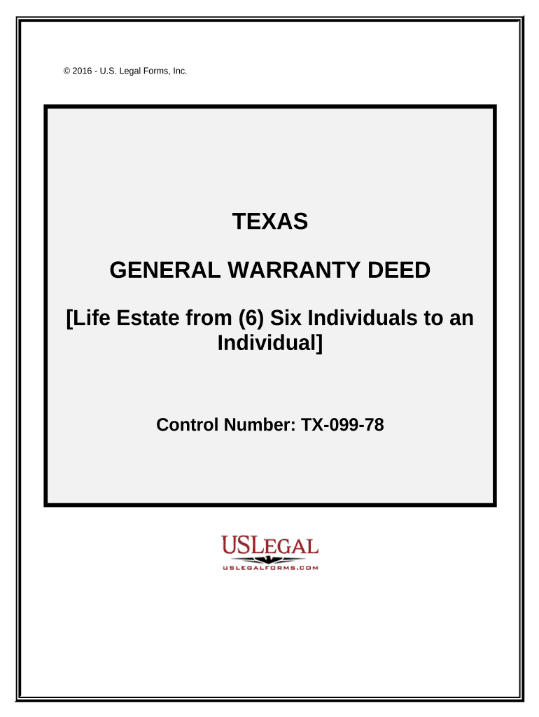 General Warranty Deed Life Estate  Form