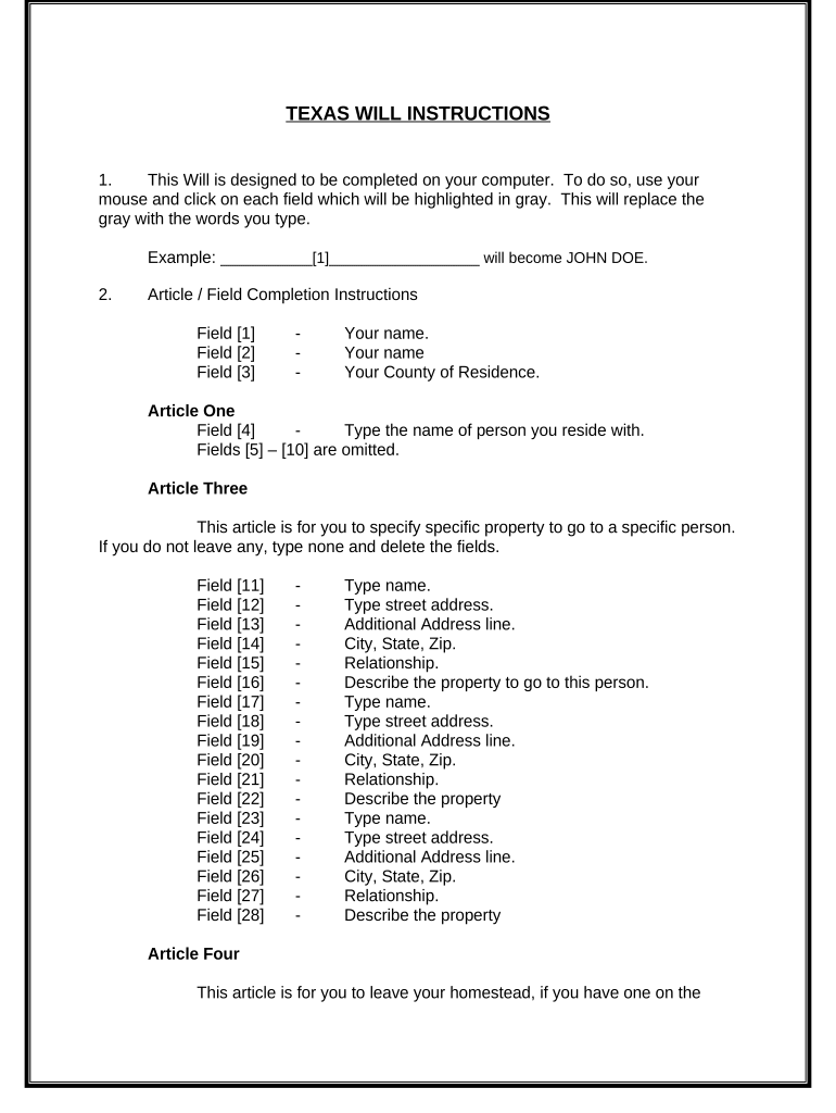 Mutual Wills Containing Last Will and Testaments for Man and Woman Living Together Not Married with No Children Texas  Form