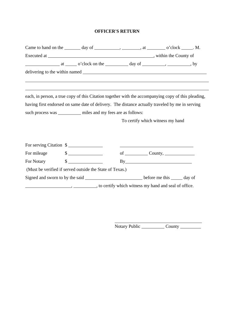 Return Citation  Form