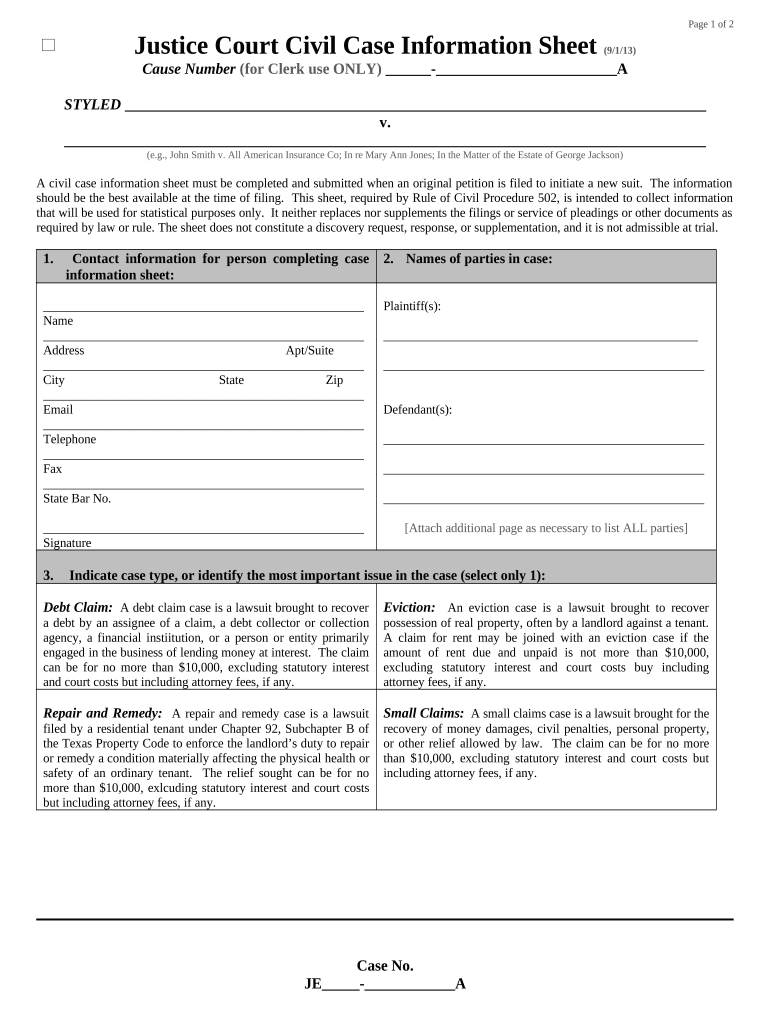 Court Eviction Texas  Form