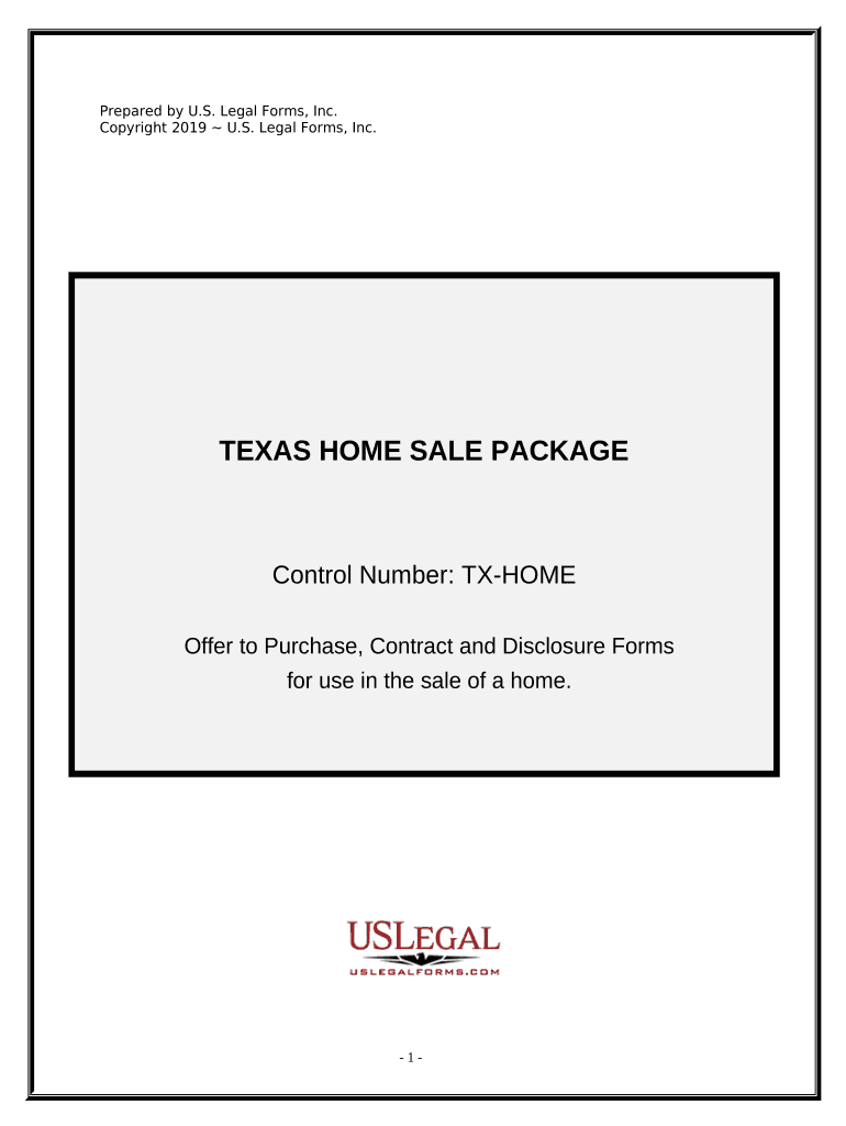 Real Estate Home Sales Package with Offer to Purchase, Contract of Sale, Disclosure Statements and More for Residential House Te  Form