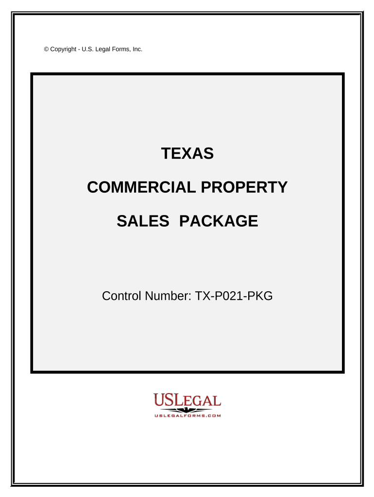 Commercial Property Sales Package Texas  Form
