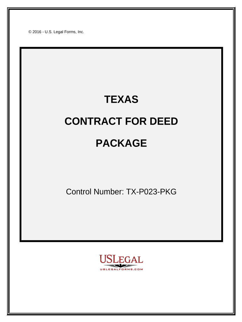 Texas Contract Deed  Form