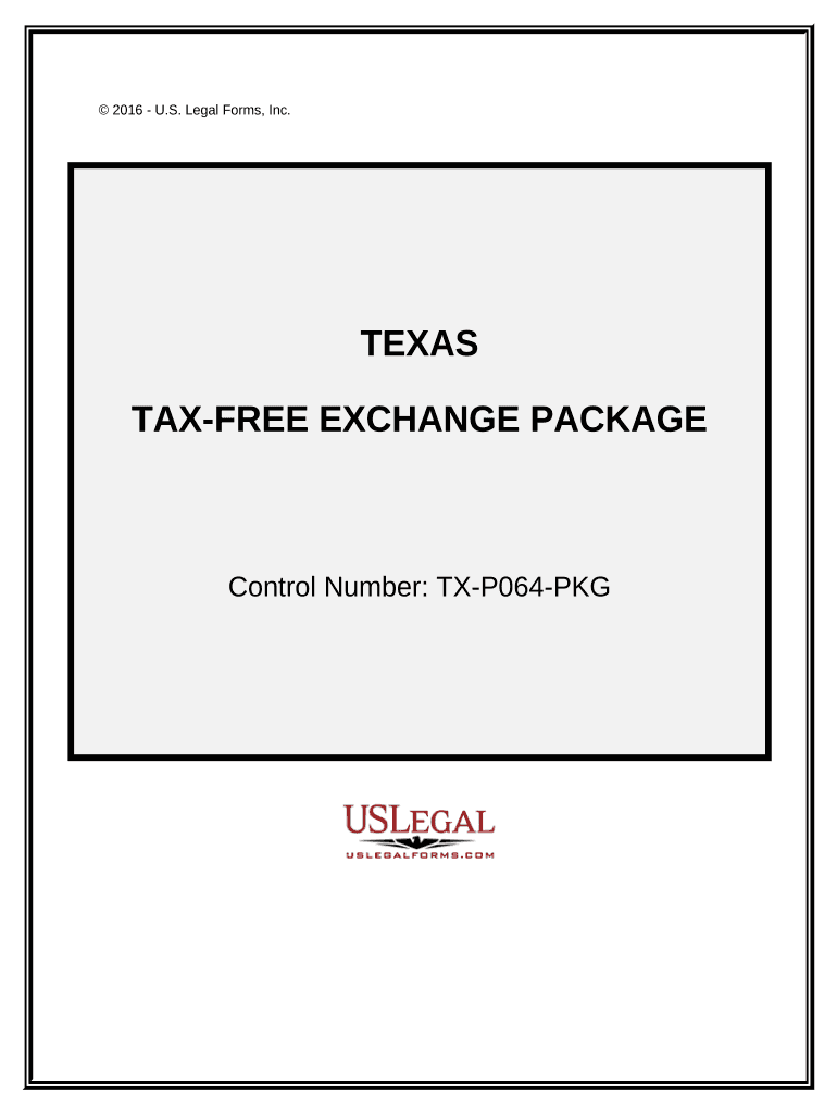 Tax Exchange Package Texas  Form