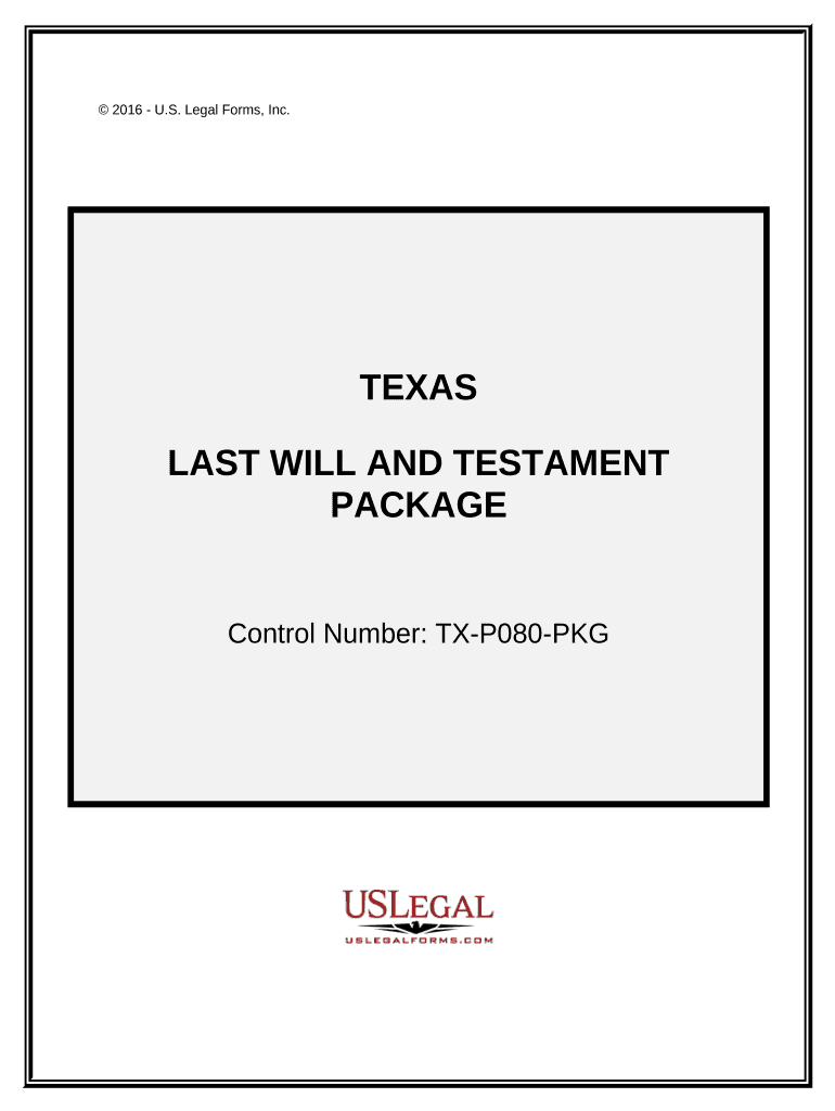Fill and Sign the Texas Will Template Form