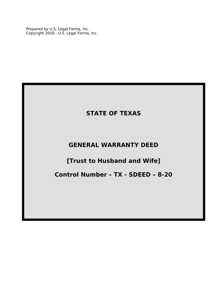 Texas Warranty Deed Download  Form